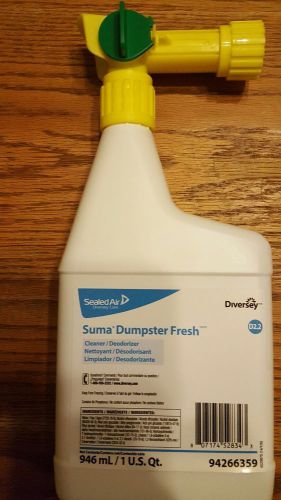Sealed Air Diversey D2.2 Suma Dumpster Fresh Cleaner Deodorizer 94266359 1 Qt