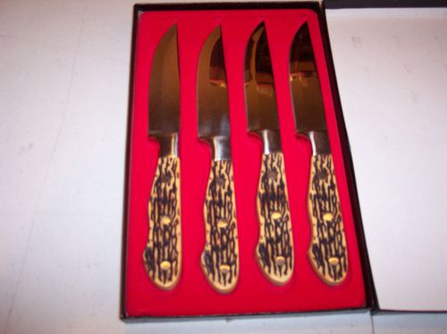 Walco - 4 Piece  - BuckStag  Steak Knife -  Knives