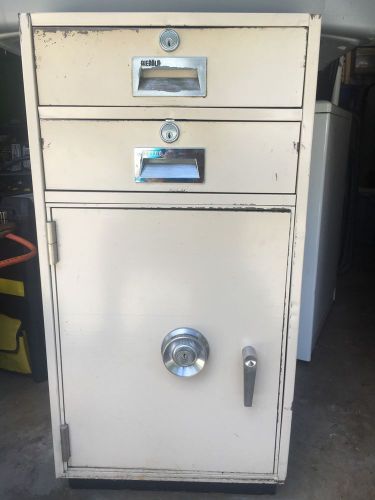 Diebold 2 drawer bank teller file cabinet safe w/combination/keys gsa fire rated for sale