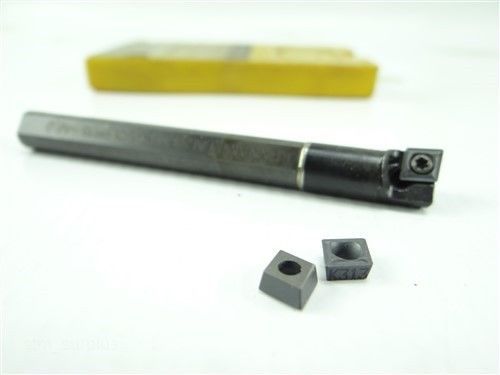 Kennametal carbide coolant fed indexable boring bar 5/16&#034; shank sclpr18 +inserts for sale