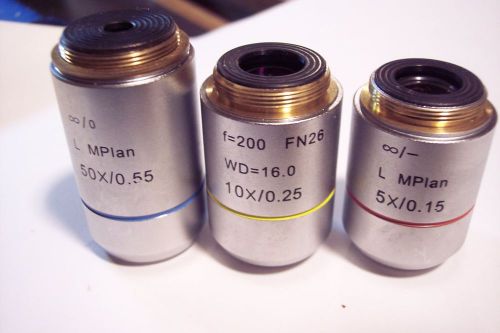 50x,10x &amp; 5x   microscope objectives for sale