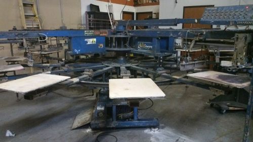 M &amp; R Challenger automatic screen printing press
