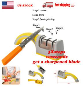 Knife Sharpener Professional Ceramic Tungsten&amp;Zirconia Kitchen Sharpening Tool -