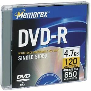 Memorex 4.7GB DVD-R Media (Discontinued by Manufacturer)