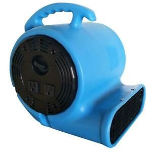 Air Mover Blower Utility Floor Fan 900 CFM Indoor Daisy Chain Capability Blue