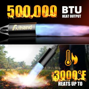 Portable 350 Lbs 6.5 FT Hose Torch Weed Burner for Sear Meat Wood Grain Burning