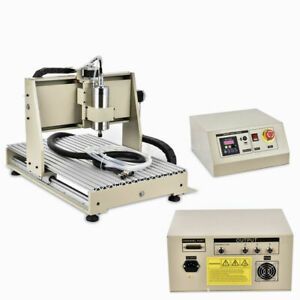 3 Axis 6040 Engraving Carving Router 1.5KW CNC Wood Metal Milling Machine +RC