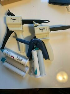 Dentsply dental impression gun, composite gun, and medium/light body