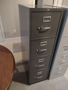 HON 4 Drawer Filing Cabinet (Color: Gray)