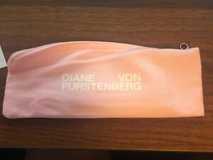 Diane Von Furstenberg pink pencil bag and pencils (fear is not an option) office