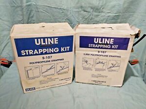 ULINE S-107 Polypropylene Strapping Kit ~ 1/2&#034; General Purpose 5000&#039;++