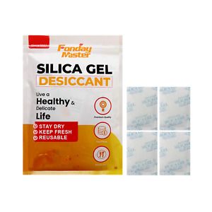 Fonday Premium Food Grade Silica Gel Desiccant Packets Dehumidifier Silica Gel -
