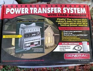 Generator Power Transfer System With Load Manager NEW !! Generac