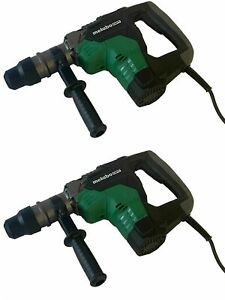 2 Pack Brand New Metabo HTP DH40MC 1-9/16&#034; SDS Max Rotary Hammers With Cases