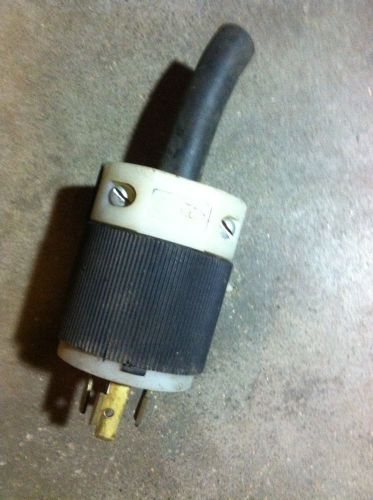Hubbell twist lock plug 1 male  20a 125v 250v used for sale