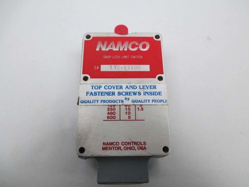 NAMCO 170-11100 CONTROL SNAP-LOCK LIMIT SWITCH 600V-AC D364912