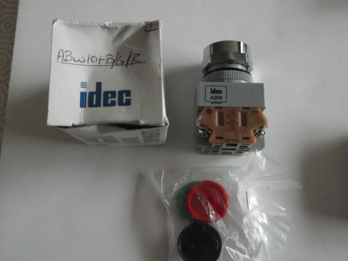 IDEC ABW101-B/G/R QTY 2  Pushbutton; Momentary; 1NC; Black-Green-Red Buttons