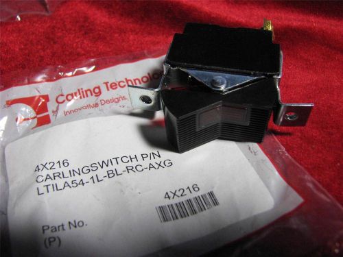 Carling Lighted Rocker Switch SPSD 3 Connection 4X216 15A @ 125VAC, 10A @ 250VAC