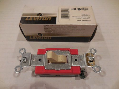 Leviton Single Pole Toggle Switch 1221-2I Ivory 20A 120/277V NEW IN BOX
