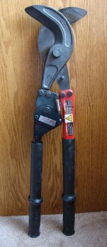 H.k. porter 8610cs 4&#034; ratchet type hand cable cutter for sale