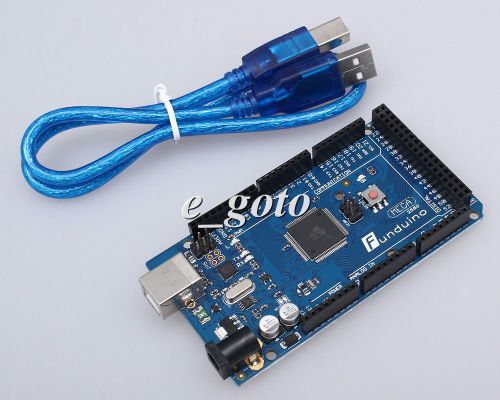 Mega2560 R3 Board ATmega2560-16AU + ATMEGA16U2 USB Cable Funduino For Arduino