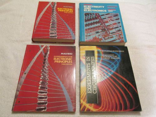 Electronic Principles &amp; Electricity &amp; Electronics + Work books  Listed over $100