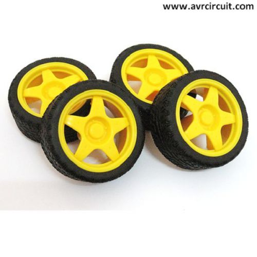 4PCS MRR001 - Wheel 65x26mm ! Perfect for smart car (line tracer, remote car)