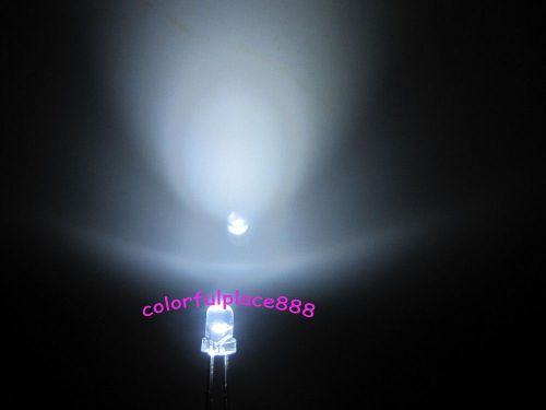 1000pcs, 3mm white self flash flashing blink water clear bright led leds light for sale