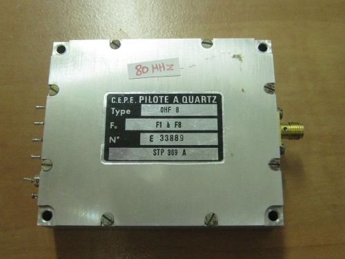 RF Microwave VHF Quartz Oscillator 80 MHz   TESTED