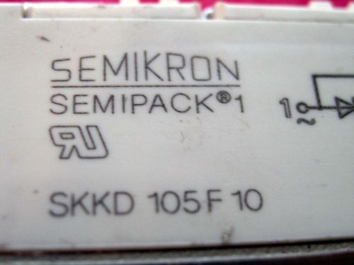 Semikron SKKD 105F10 Diode Module 105A 1000V SKKD105F10  lot of 5