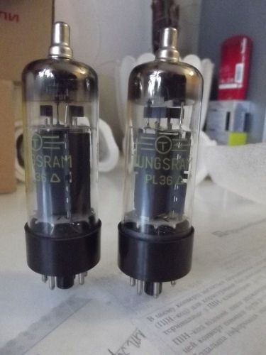 2 X PL36 / 25E5 / 25F7 TUNGSRAM pentode tubes PCS 2.