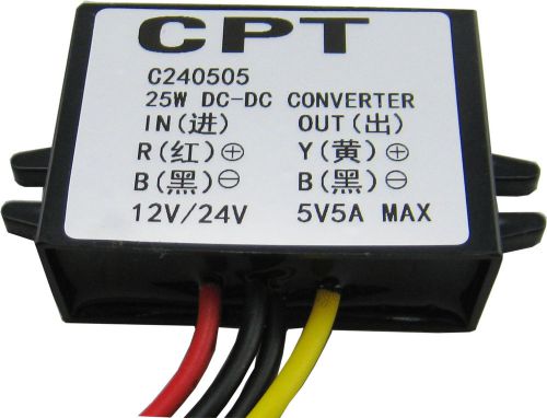 8-35V to 5V/5A  car power supply DC to DC buck power converter Voltage Regulator
