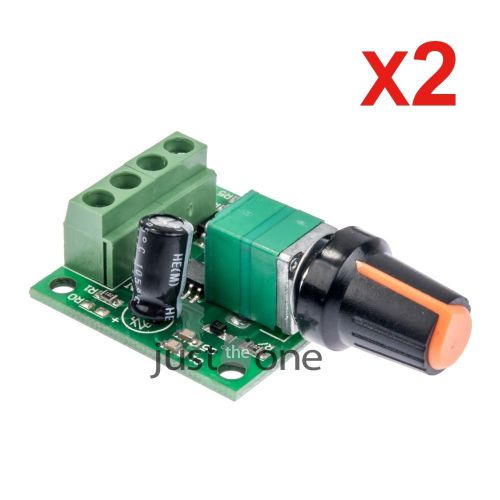 2x Low Voltage DC 1.8V 3V 5V 6V 12V 2A Motor Speed Controller Switch PWM 1803BK