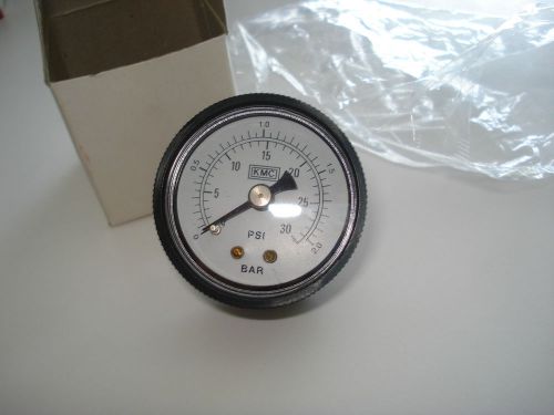 New kmc kreuter 1-3/4” dial air pressure measuring 30 psi 2 bar gauge gp-301 for sale