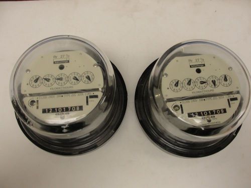 ABB Watthour Meter, 240V, 3W, Type J55 (Lot of 2)