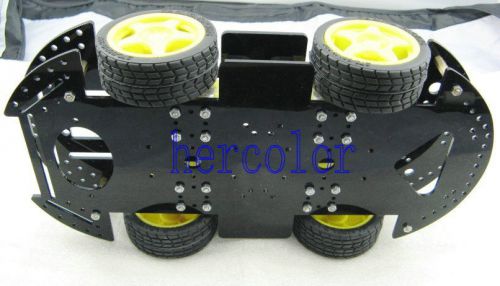 New 4WD Robot Smart Car Kits Chassis w/ Mobile Platform 4 Wheels Brand New Sale