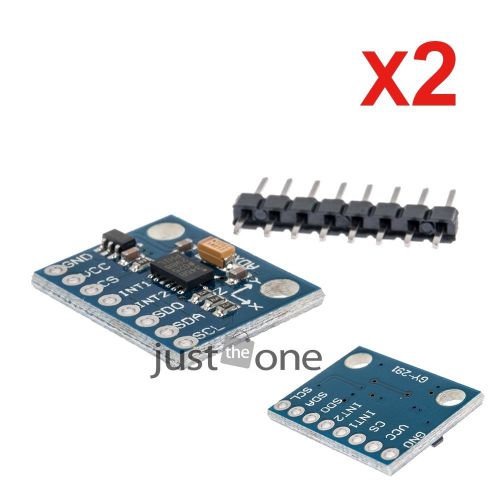 2 pcs gy-291 adxl345 3-axis digital acceleration gravity tilt iic/spi transmit for sale