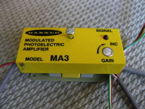Banner Modulated Photoelectric Plug-In Amplifier MA3