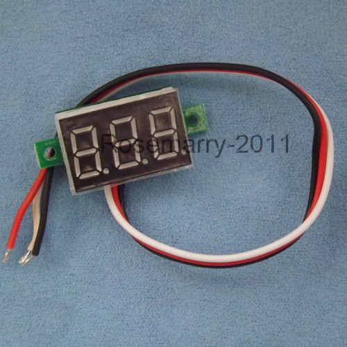 Mini 3 digital 0.36&#039;&#039; led dc0-100v blue volt voltage meter voltmeter 3-28v power for sale