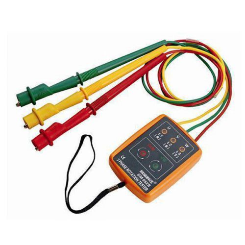 Phase- Sequence Meter 3 Phase Rotation Indicator Tester SM852B with Buzzer LED