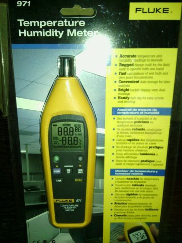 Fluke 971 temperature humidity meter with backlit dual display...brand new!! for sale