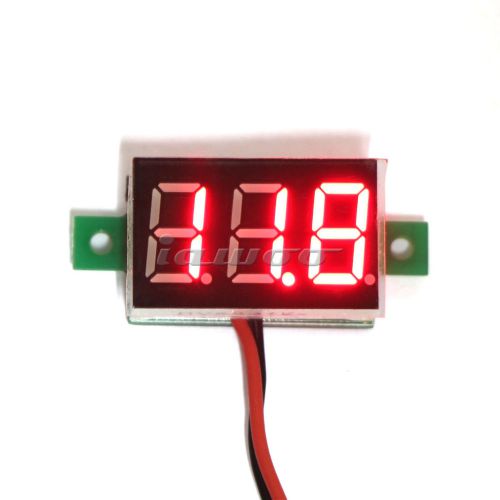 Digital voltage panel meter dc volt guage 5v/12v/24v 2.50-32v red led voltmeters for sale