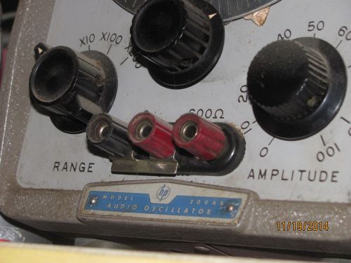 -hp- hewlett packard model 200ab audio oscillator hp 200 ab oscillascope vintage for sale