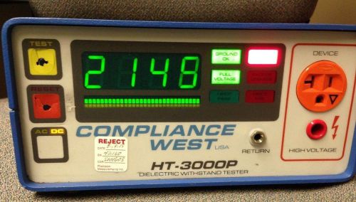 Compliance west ht-3000p ac/dc high pot tester for sale