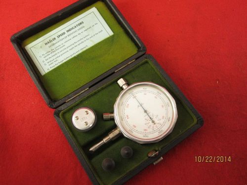 Vintage hasler speed indicator, tachometer or surface speed gage, swiss made for sale