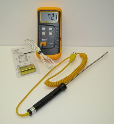 Digital K Type Thermometer w Thermocouple and 8&#034; Stainles Temperature Sensor TC4