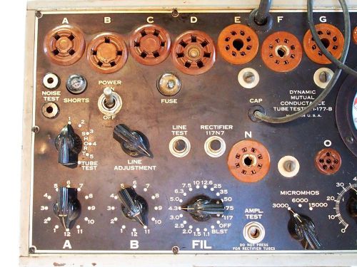 I-177-b military mutual conductance tube tester for sale