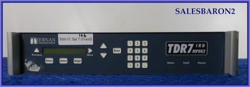 TIERNAN COMMUNICATIONS TDR 7 IRD MPEG 2 FREE SHIPPING IN THE US