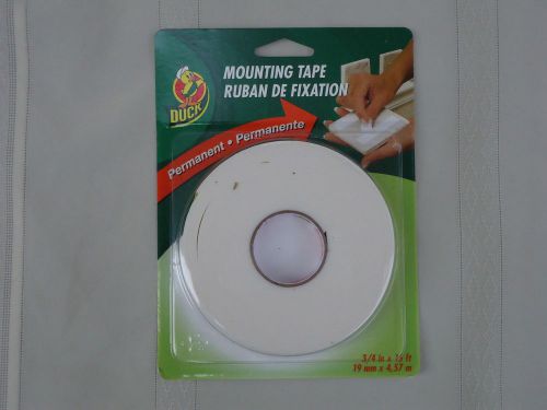 NEW  Duck 3/4Inx60In Mounting Tape Foam 297471 3 packages