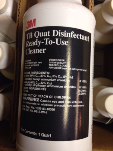 3M TB Quat Disinfectant Ready to Use Cleaner Multi-Surface Case Of 12 Bottles